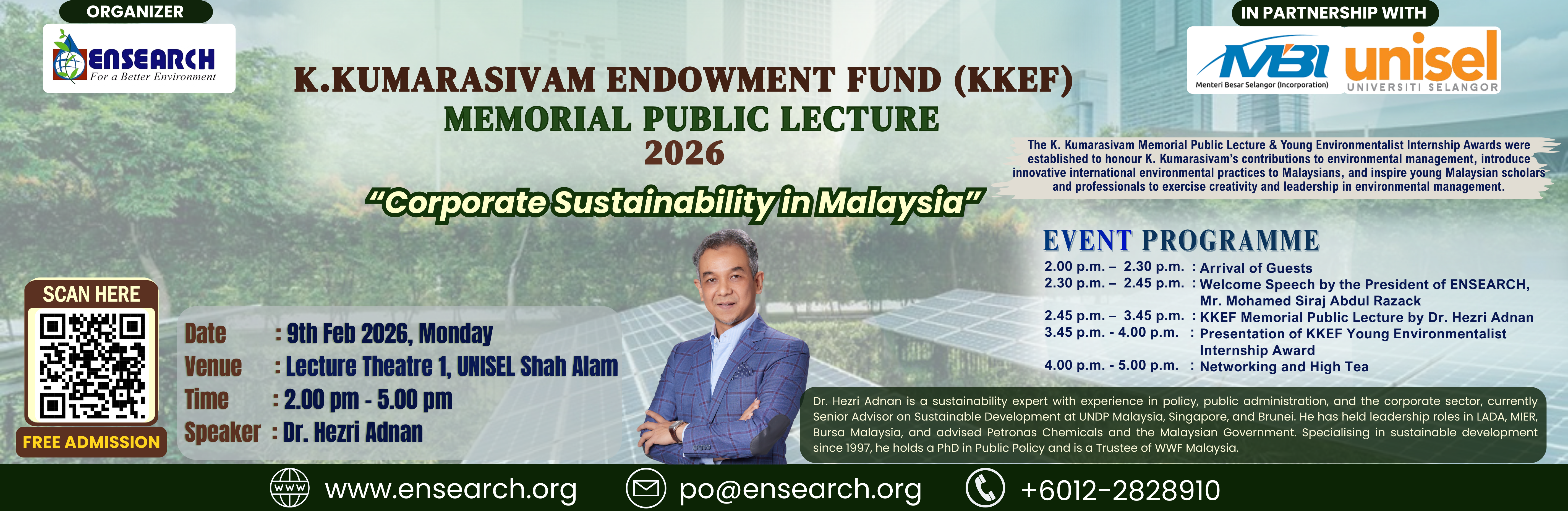 KKEF MEMORIAL PUBLIC LECTURE BANNER 2026